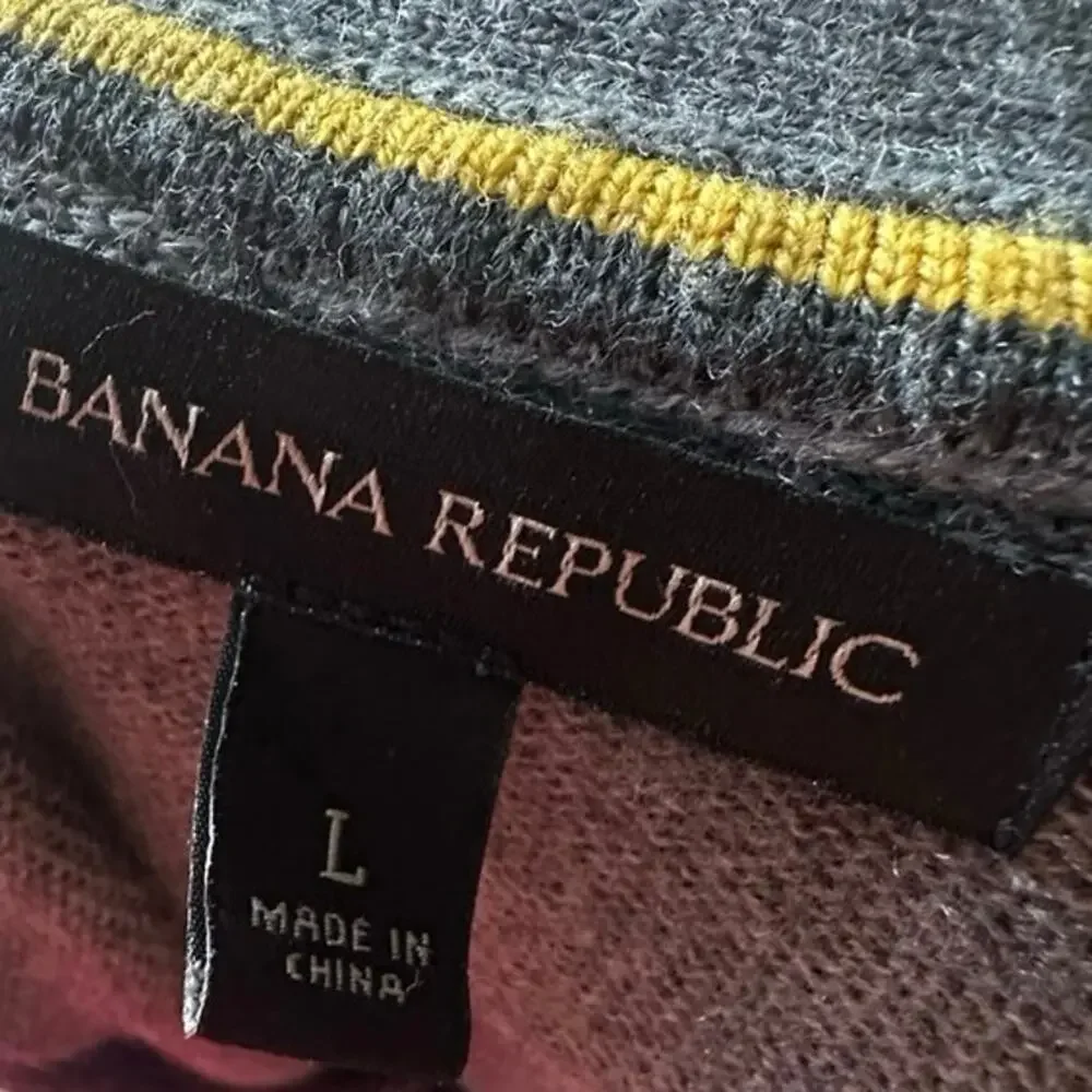 Banana Republic Gray Wool V-Neck Sweater Vest – Men’s Size L